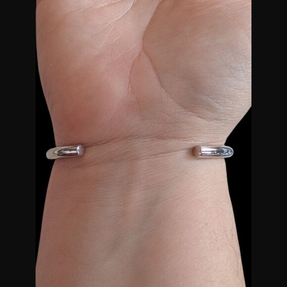 Coach Open Bangle Silver Tone Star Charm Bracelet - Picture 2 of 8